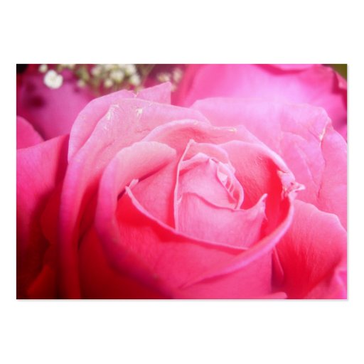 Elegant Pink Rose Wedding Planner Business Card (front side)