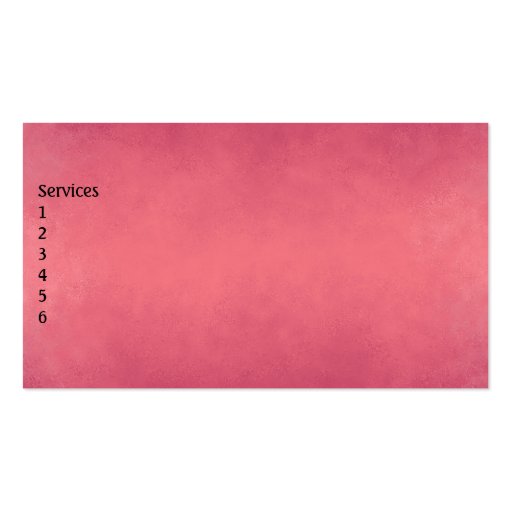 Elegant Pink Sand Black Trim Business Card (back side)