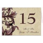 Elegant pink table seating card