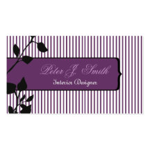 Elegant Pinstripe Original Home Staging Business Card