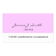 elegant, plain, simple white & purple professional business card template