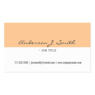 elegant, plain, simple white & yellow professional business card templates