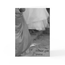 Elegant "Please be My Matron of Honor" Card