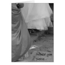 Elegant "Please be My Matron of Honor" Card
