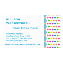 Elegant Polka Dot Designer Fun Polka Dots business cards