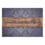 Elegant Pompeii Damask Shimmer Purple and Gold Business Cards