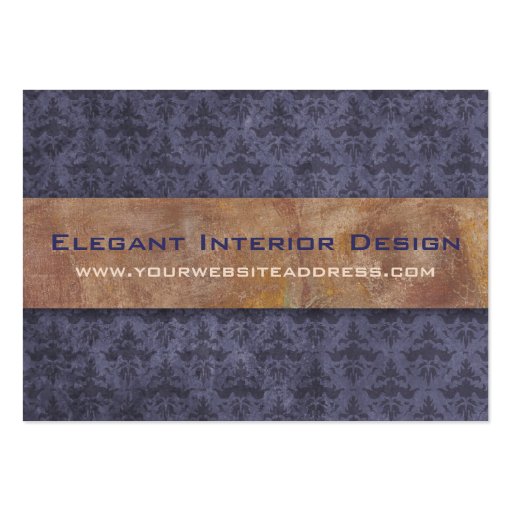 Elegant Pompeii Purple and Gold Business Card