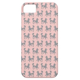 Elegant Poodle Dog Pattern iPhone 5 Case
