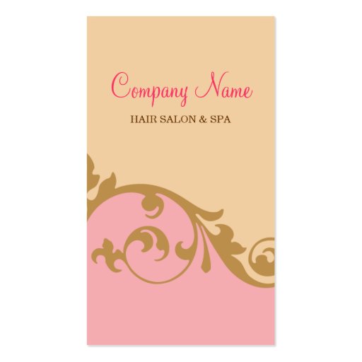 Elegant Posh Business Card (pink)