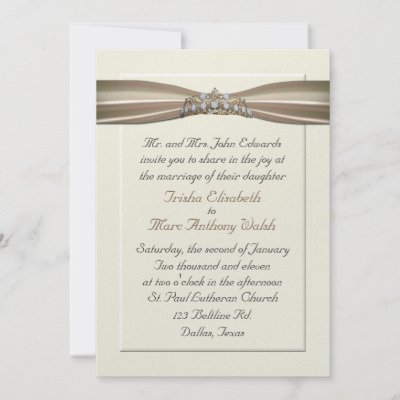 Elegant Princess Wedding Invitation by DizzyDebbie