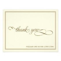 Elegant Professional Flat Thank You Card invitations