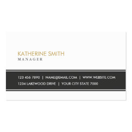 Elegant Professional Plain Simple Black and White Business Card Template