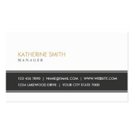 Elegant Professional Plain Simple White Fashion Business Card Template