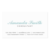 Elegant Professional Plain White Makeup Artist Business Card