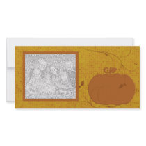 Elegant Pumpkin Photo Card photo cards by spookstation Elegant Pumpkin Photo Card photo cards