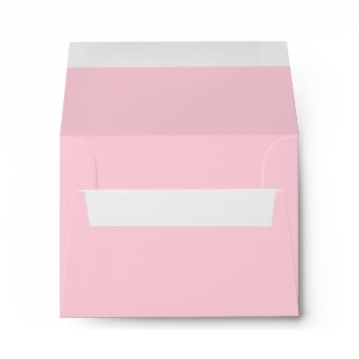 Elegant Pure Pink Linen RSVP Envelopes