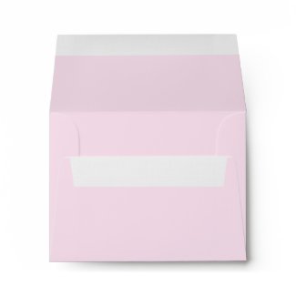 Elegant Pure Pink Linen RSVP Envelopes