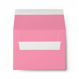 Elegant Pure Pink Linen RSVP Envelopes
