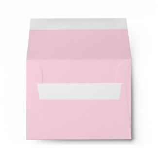 Elegant Pure Pink Linen RSVP Envelopes