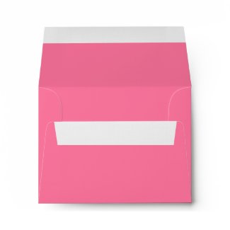 Elegant Pure Pink Linen RSVP Envelopes