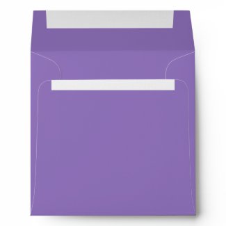 Elegant Pure Purple Linen Envelopes