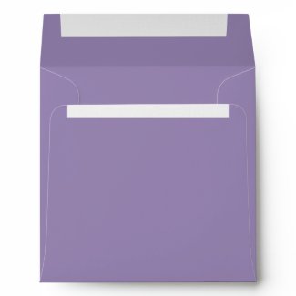 Elegant Pure Purple Linen Envelopes