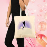 Elegant Purple  bride silhouette Bridal Shower bags