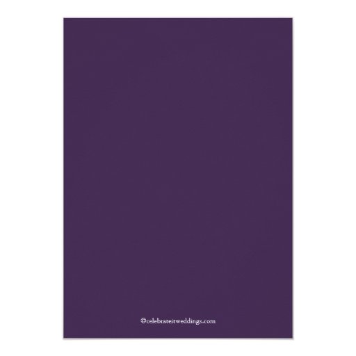 Elegant Purple Butterfly Wedding Invitation