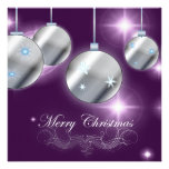 Elegant Purple Christmas Party Invitation
