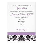 Elegant purple Corporate party Invitation invitations