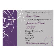 elegant purple Corporate party Invitation