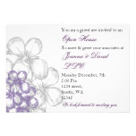 elegant purple Corporate party Invitation invitations
