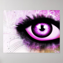 Elegant Purple Eye Poster