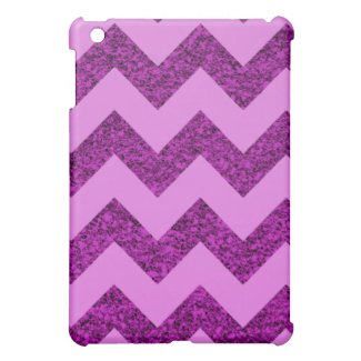 Elegant Purple Glitter Chevron iPad Mini Case