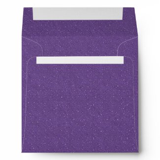 Elegant Purple Glitter Linen Envelopes