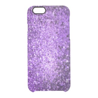 Elegant Purple Glitter & Sparkles Uncommon Clearly™ Deflector iPhone 6 Case