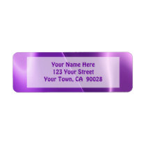 elegant purple custom return address labels