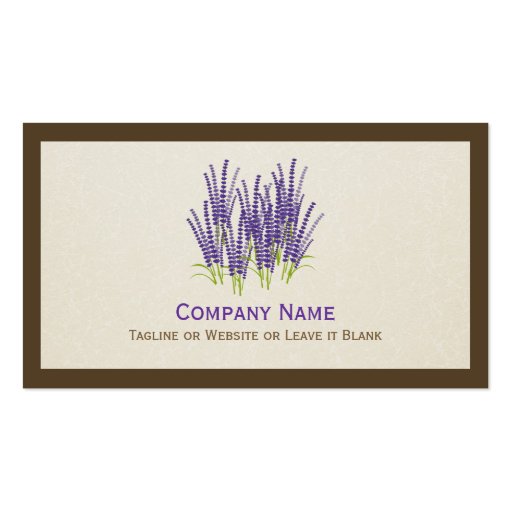 Elegant Purple Lavender - Modern Stylish Business Cards (back side)