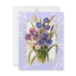 Elegant Purple Lilac Bouquet Engagement Party invitations