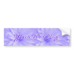 Elegant purple lillies cutomizable bumper stickers