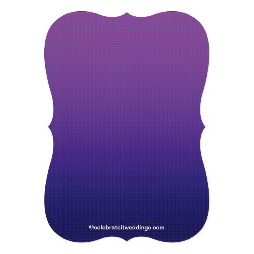 Elegant Purple Ombre wBridal Shower Invitation