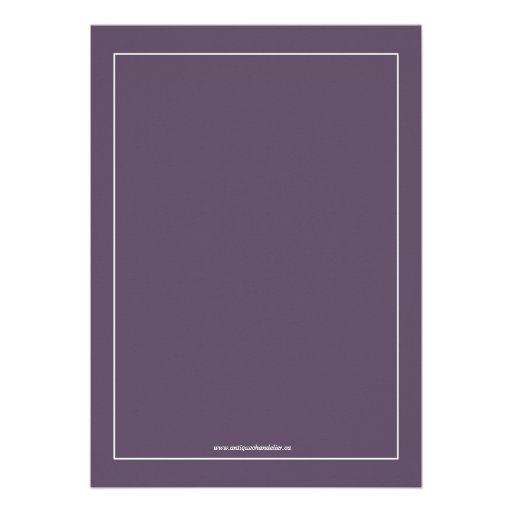 Elegant Purple Rehearsal Dinner Invitation