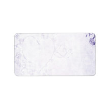 Elegant Purple Vintage Wedding Custom Address Label