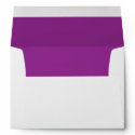 Elegant Purple Wedding Invitation Envelope envelope