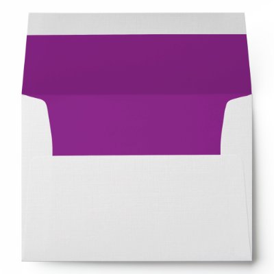 Elegant  Purple Wedding Invitation Envelope