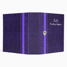 Elegant Purple Wedding Organizer Binder
