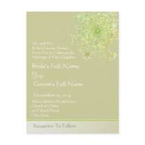 Elegant Queen Anne's Lace Wedding Invitation postcards