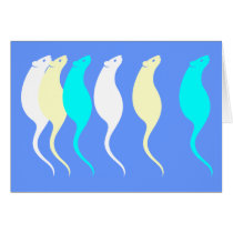 Elegant Rats Card cards