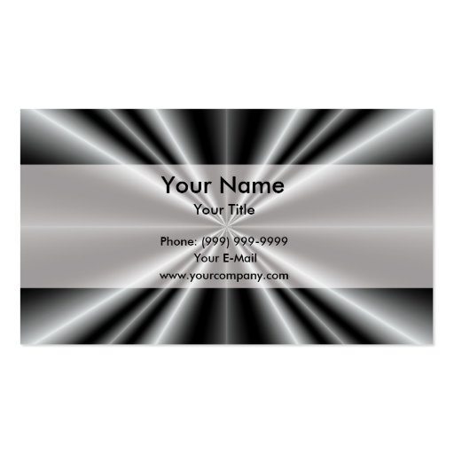 Elegant Rays Business Card Template (front side)