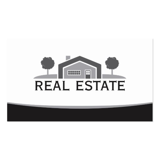 Elegant Real Estate Horizontal Business Card